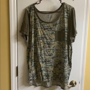 Lane Bryant Camouflage Basic Tee- Lane Bryant